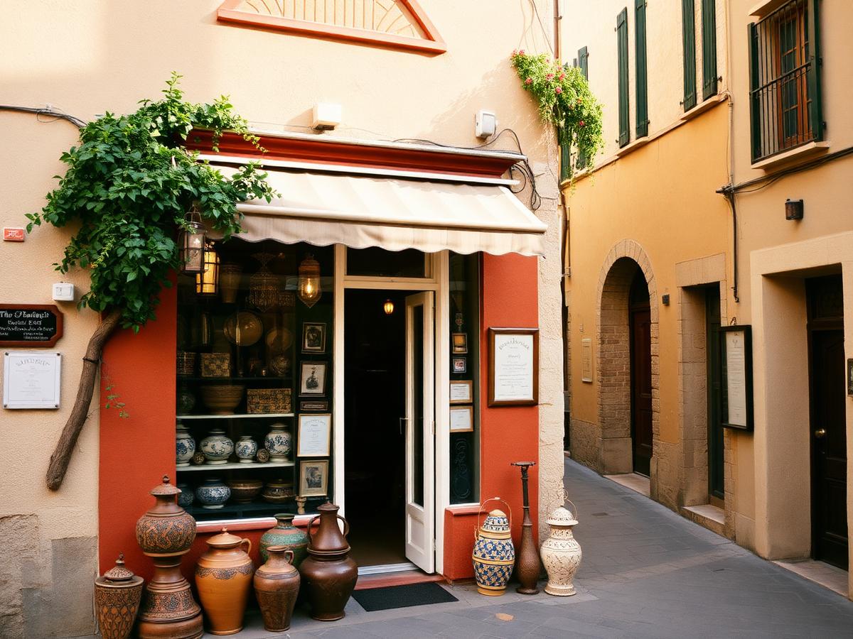 La façade de la boutique, 2 Rue Ambrosio