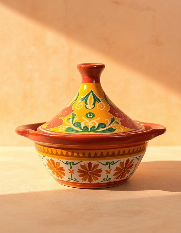 Tagine peint à la main